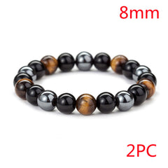 Tiger Eye Stone Bracelet - Embrace Natural Beauty and Wellness with This Hand-Woven Bracelet - Farefe