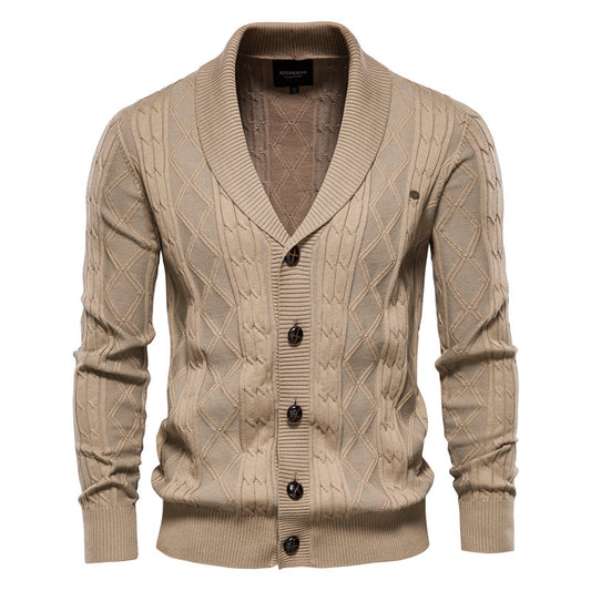 Men's Cardigan Padded Sweater - Trendy and Comfortable - Farefe