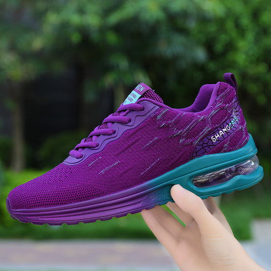 New Air Cushion Sports Mesh Breathable Women's Shoes in Large Sizes - Fashion Running Shoes