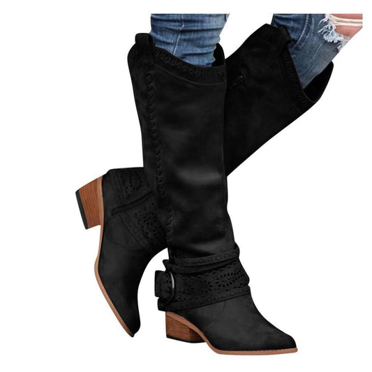 Women's Knee High Knight Boots for a Stylish and Edgy Look - Farefe
