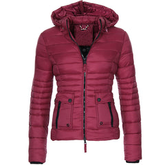 Jackets for Women Winter Red Coat Motorcycle