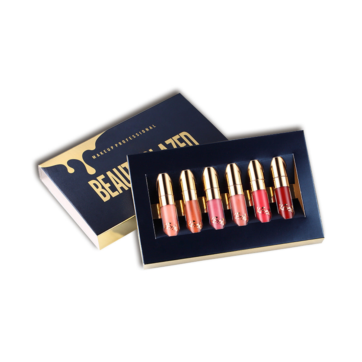 Beauty Glazed 6-Piece Waterproof Matte Velvet Lipstick Set - Farefe