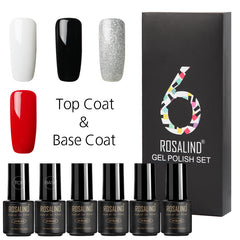 Fine Nail Polish Set - 6 Bottles of High-Quality Nail Polish - Farefe