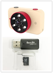 Digital Mini Camera for Children - X17, 2.4" LCD Screen, 5000W Interpolation, Plastic + Silica Gel, 1000mAH Battery