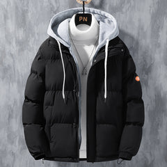 Fashion Hooded Jacket Men Winter Windproof Coat