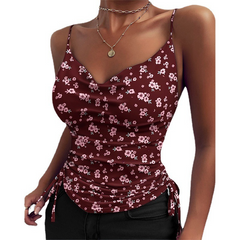 Spaghetti Strap V-neck Camisole Tops Women Summer Clothing