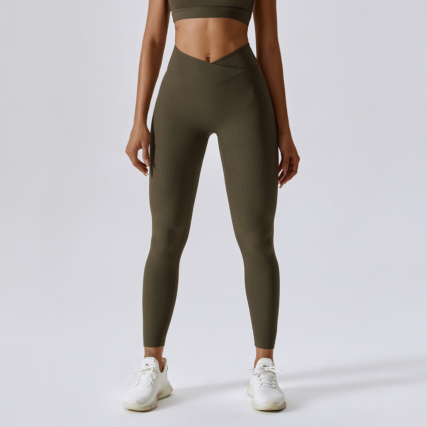 Threaded European And American Tight Yoga Pants For Outer Wear - Farefe