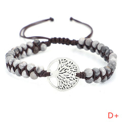 Handcrafted Woven Tree of Life Yoga Bracelet: Embrace Ethnic Style and Retro Charm - Farefe
