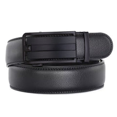 Microfiber PU Leather Ratchet Belt Belts For Men Adjustable Size with Automatic Slide Buckle