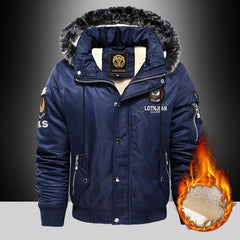 Thick Casual Men Cotton Hooded Coat - Warm and Stylish - Farefe