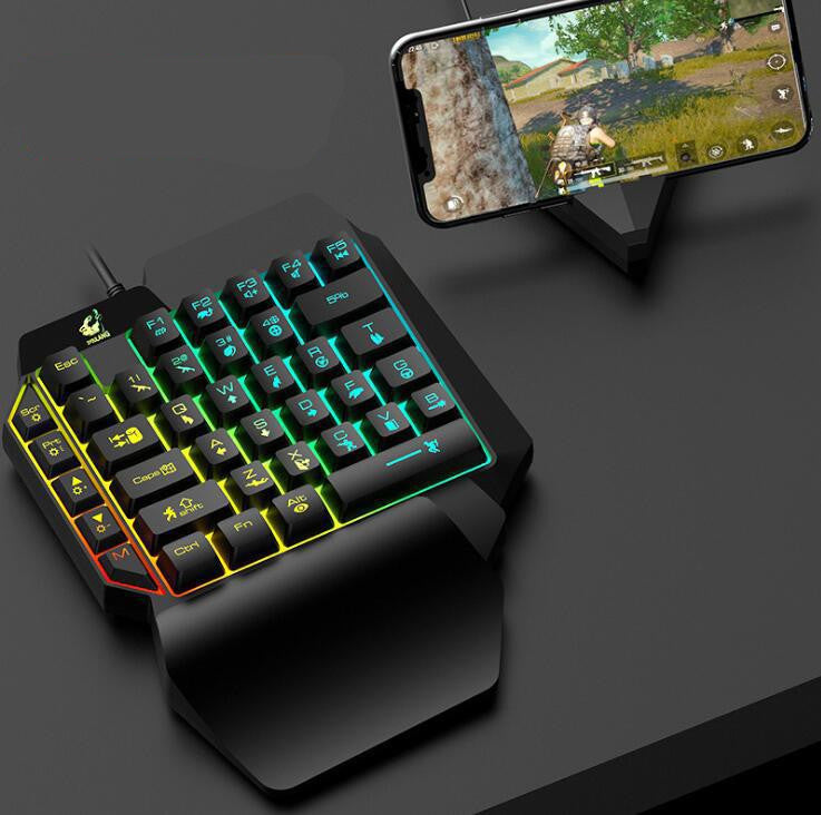 Use Mouse Set for Eat Chicken Games - K103 Keyboard, V2 Mouse, OTG, Triangle Throne, Mechanical Snake & More - Farefe