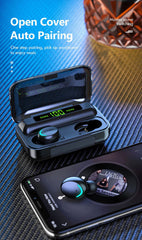 Bluetooth 5.0 Wireless Earbuds for Android with Intelligent Button Control and Waterproof Design - Farefe