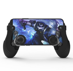 Apple-Compatible Mini Pro Size Touch Screen Mobile Gamepad with Joystick and Suction Cup - For iOS and Android Mobile Games - Farefe