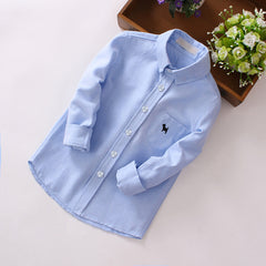 Children's Long-sleeved Cotton Shirts for Boys - Farefe