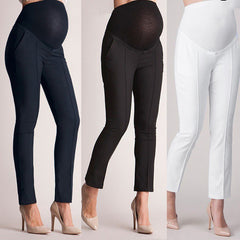 Comfortable Maternity Pregnancy Skinny Trousers Work Out Pants Elastic fabric A-line design