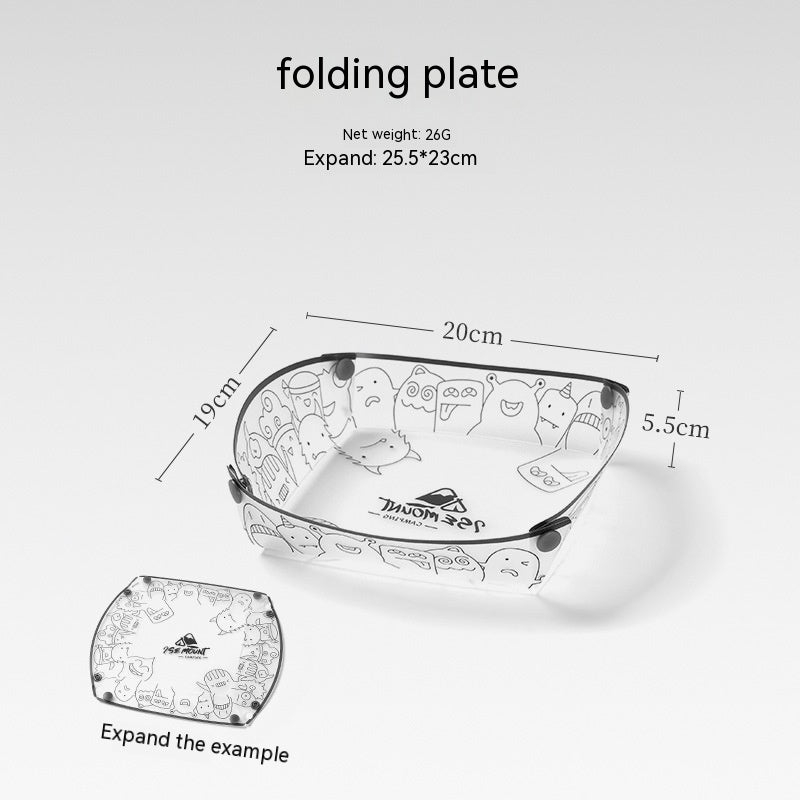 Outdoor Folding Bowls, Tableware, Portable Travel Plates - Farefe