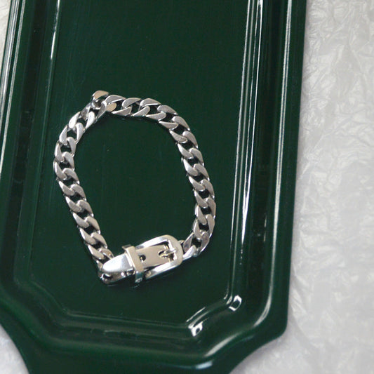 Add a Touch of Elegance with Sterling Silver Chain Belt Bracelet