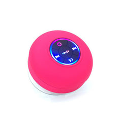 Big Suction Cup Waterproof Bluetooth Speaker LED Light Emitting - Farefe