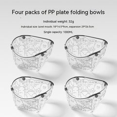 Outdoor Folding Bowls, Tableware, Portable Travel Plates - Farefe