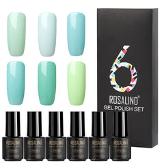 Fine Nail Polish Set - 6 Bottles of High-Quality Nail Polish - Farefe