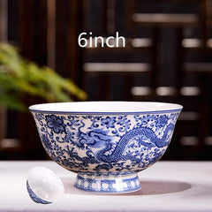 Household Noodle Bowls Ceramic Bone China For Eating - Farefe