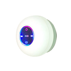 Big Suction Cup Waterproof Bluetooth Speaker LED Light Emitting - Farefe