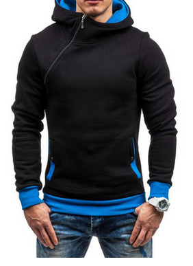 Brand Hoodie Oblique Zipper Men's Fashion Tracksuit Sweatshirt - Farefe