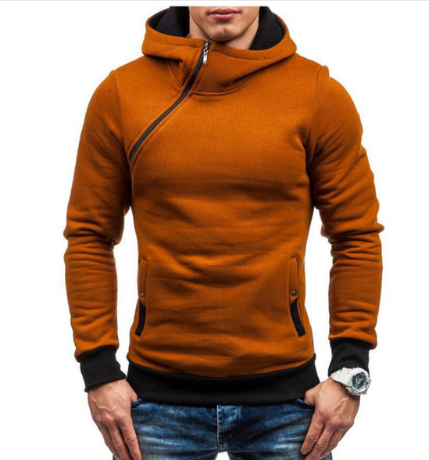 Brand Hoodie Oblique Zipper Men's Fashion Tracksuit Sweatshirt - Farefe