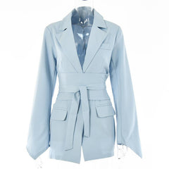 Women's Suit Coat Top Waist Slimming Elegant Overcoat