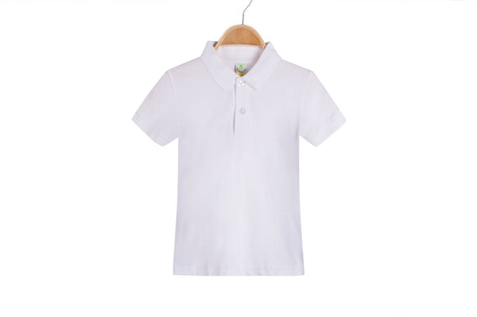 New Children's Clothing Lapel Cotton Short-Sleeved T-Shirt for Advertising