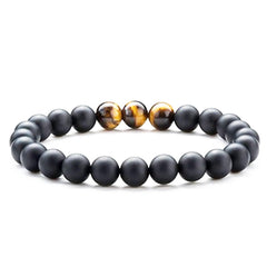 Stylish Tiger Eye Bracelets for Couples: Perfect Matching Agate Beads Bracelet