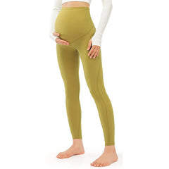 Maternity Yoga Pants Abdominal Support Belly Belt Cotton Blend Tight Trousers