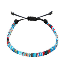 Hand-Woven Rainbow Anklet: Embrace Boho Style with Colorful Charm - Farefe