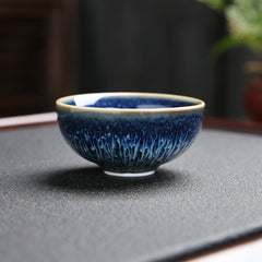 Single Kung Fu For Changing Tea Bowls - Retro Chinese Ceramic Tea Tableware with Colored Glaze Technology - Farefe