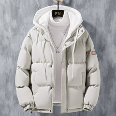 Fashion Hooded Jacket Men Winter Windproof Coat