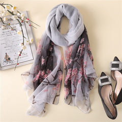 Antique Printed Elegant Scarf for Women - Fashionable and Sun-Protective - Farefe