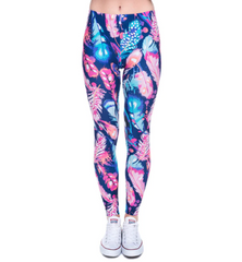 Printed Stretch Pants for Women - Breathable, Slim Fit Yoga Leggings with Anti-Wire Removal Pattern (Size: Waist 60-88cm, Hip 96-116cm, Length 92cm) - Farefe