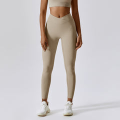 Threaded European And American Tight Yoga Pants For Outer Wear - Farefe