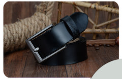 Casual Leather Wild Belt: Fashion Men's Pin Buckle Business Belt CF001