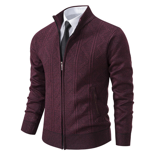 Men's Casual Loose Cardigan Sweater Knitted Jacket