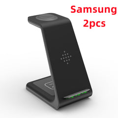 3 In 1 Fast Charging Station Wireless Charger Stand Wireless Quick Charge Dock For Phone Holder - Farefe