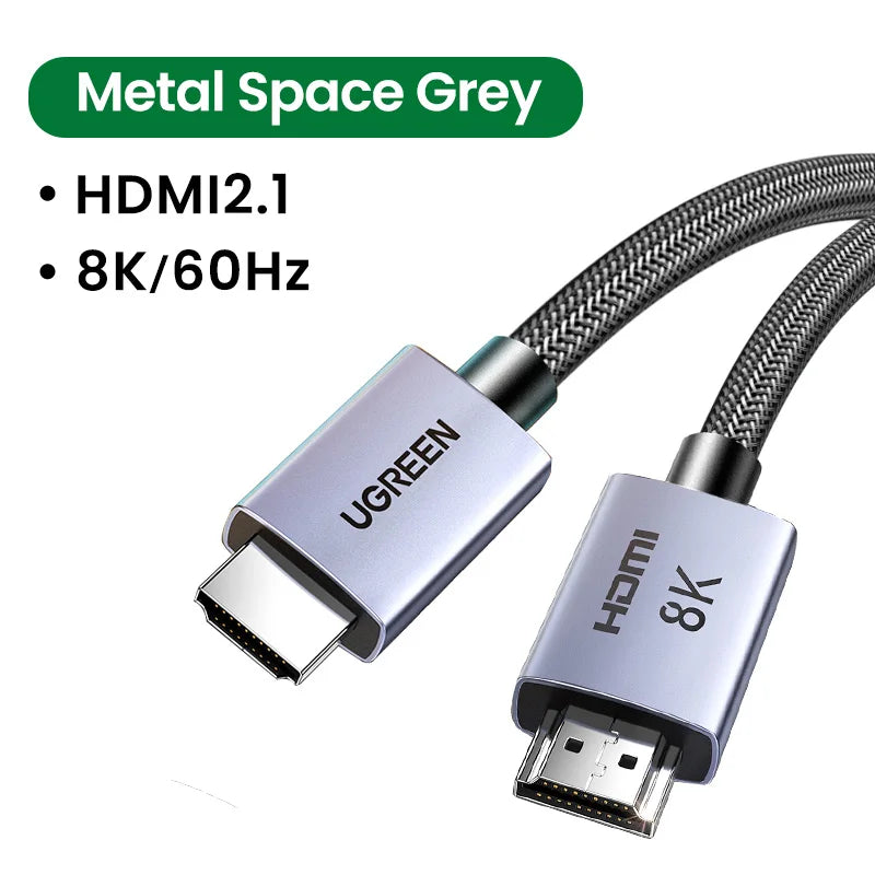 UGREEN 8K HDMI-Compatible Cable for Xiaomi TV Box PS5 USB HUB Ultra High Speed Certified 8K@60Hz Cable 48Gbps eARC Dolby Vision - Farefe