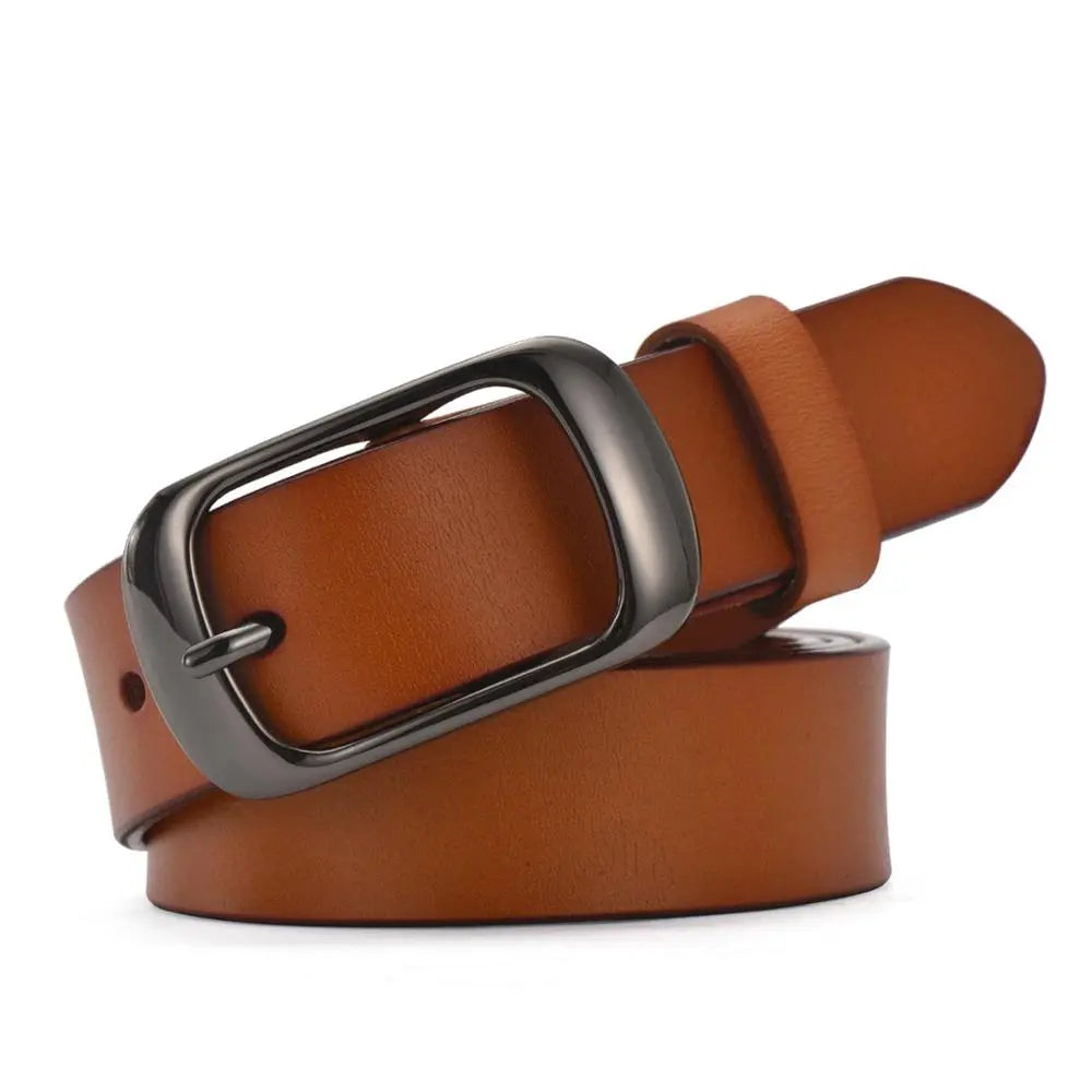 Women's Genuine Leather Belt - Casual All-Match Colorful Strap | Top Quality Jeans Belt WH001 - Farefe