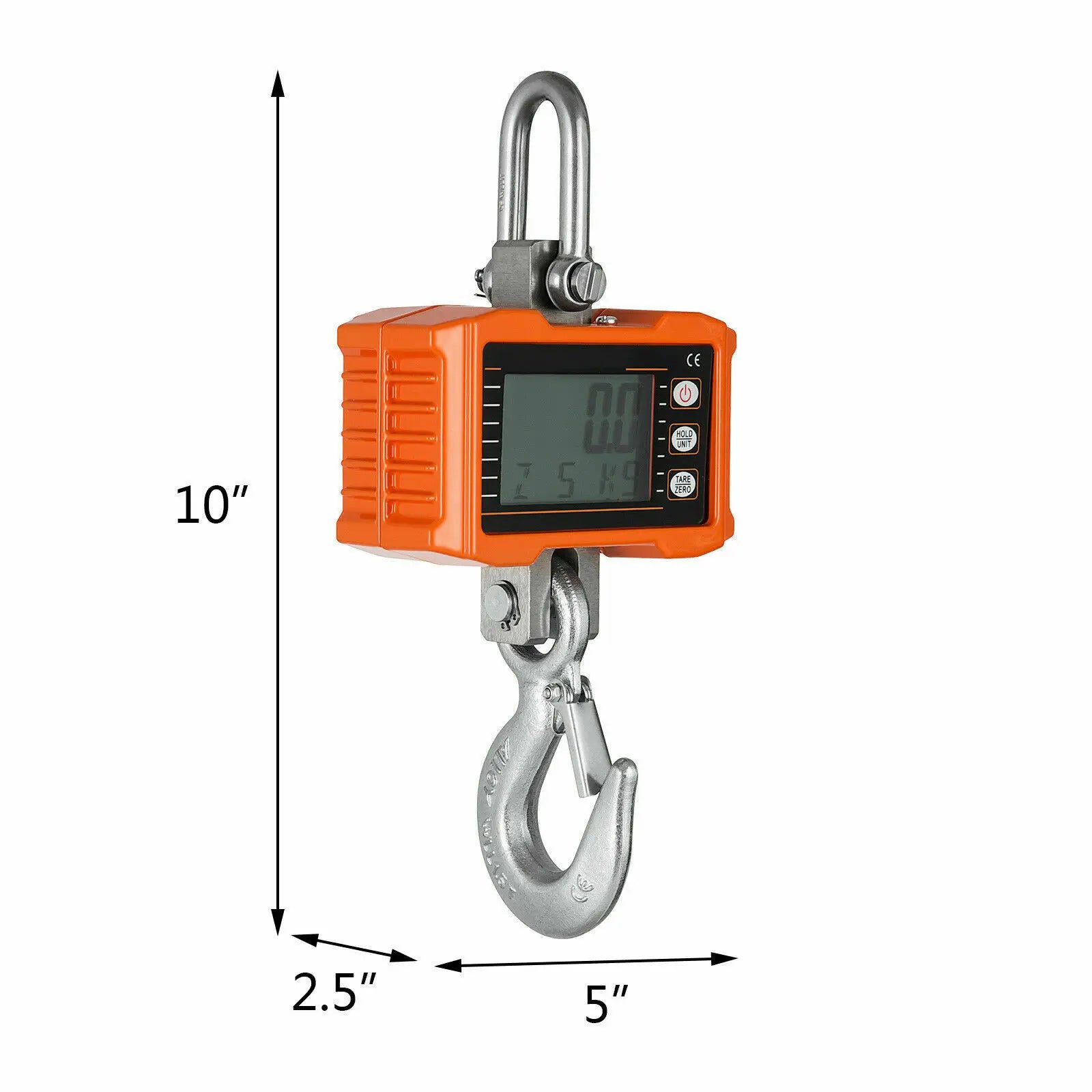 VEVOR 1T 3T 5T Digital Crane Scales With Remote Control for Industrial Hanging Hook - Farefe