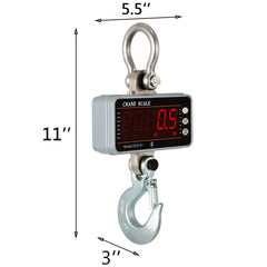 VEVOR 1T 3T 5T Digital Crane Scales With Remote Control for Industrial Hanging Hook - Farefe