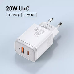 20W USB Charger | Type C PD Fast Charging | Dual USB Port | Portable Phone Charger for iPhone 15 14 13 12 11 Pro Max - Farefe