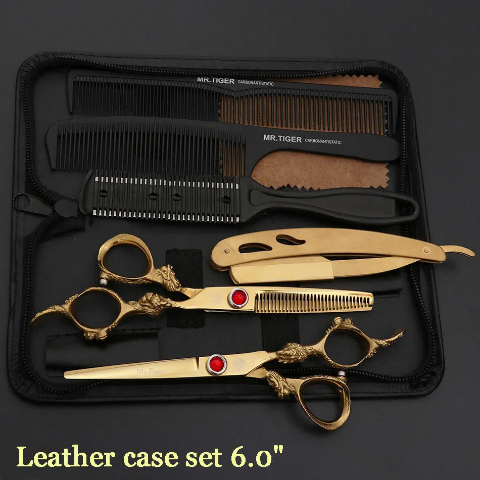 Professional Hairdressing Scissors Set - Perfect for Precise Haircuts and Styling - Farefe