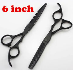 Professional Red Cutting + Thinning Hair Scissors Set - Free Shipping - Farefe