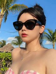 Stylish Round Rim Sunglasses - Embrace Your Unique Style with These Chic UV Protection Shades!