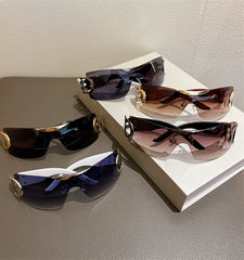 Trendy Rimless Sports Sunglasses for a Stylish Look